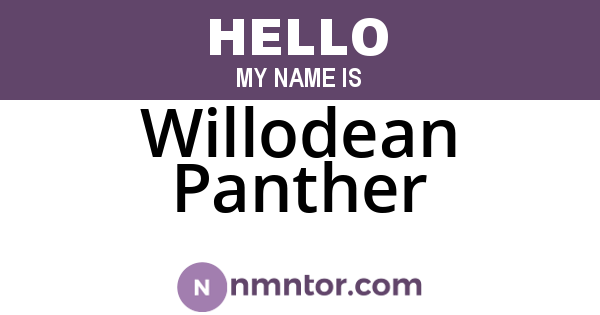 Willodean Panther
