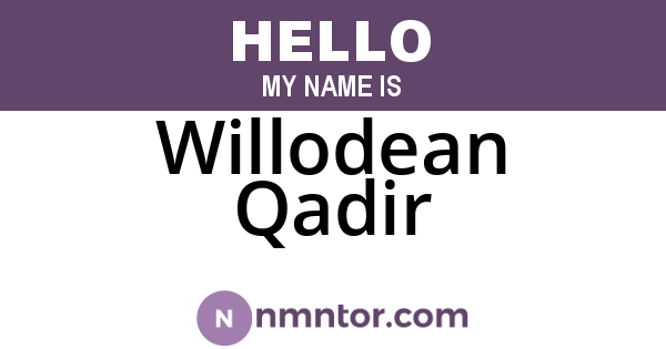 Willodean Qadir