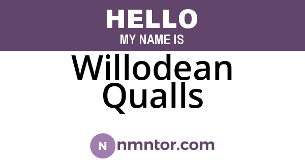 Willodean Qualls