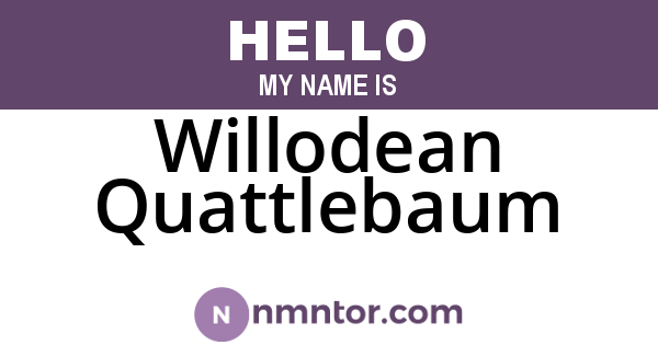 Willodean Quattlebaum