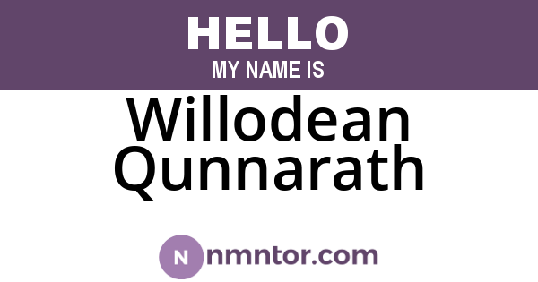 Willodean Qunnarath