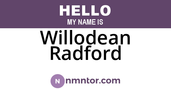 Willodean Radford