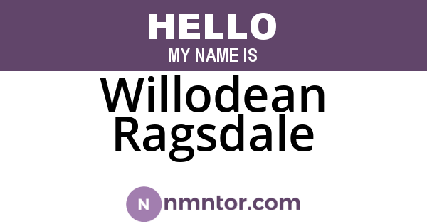 Willodean Ragsdale