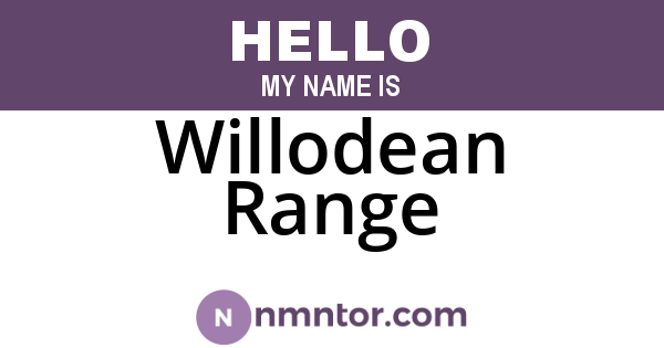 Willodean Range