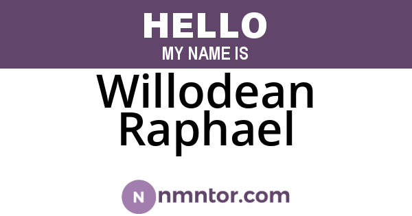 Willodean Raphael