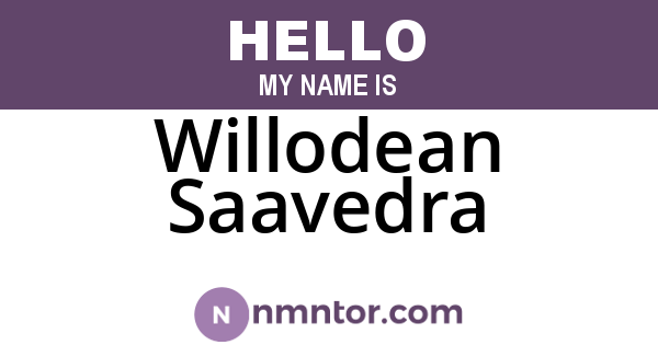 Willodean Saavedra
