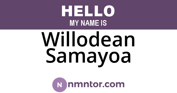 Willodean Samayoa