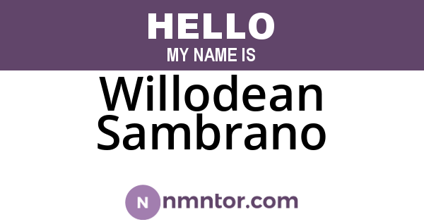 Willodean Sambrano