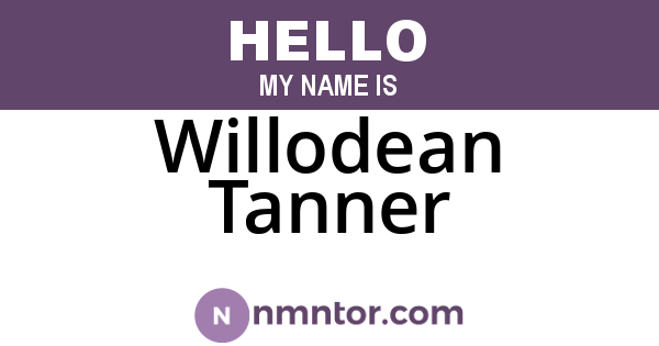 Willodean Tanner