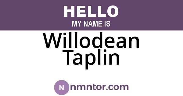 Willodean Taplin