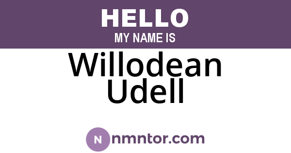 Willodean Udell
