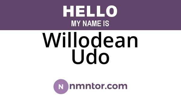 Willodean Udo