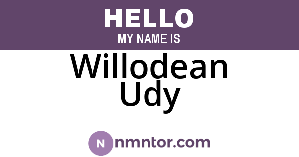 Willodean Udy