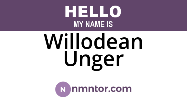 Willodean Unger