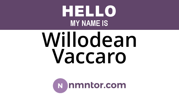 Willodean Vaccaro