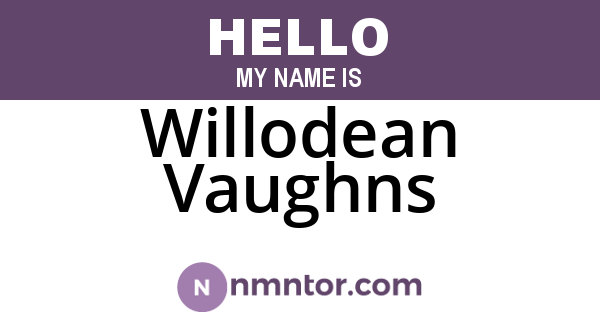 Willodean Vaughns