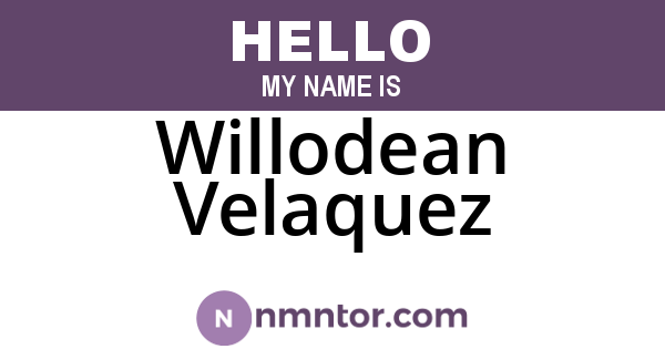 Willodean Velaquez