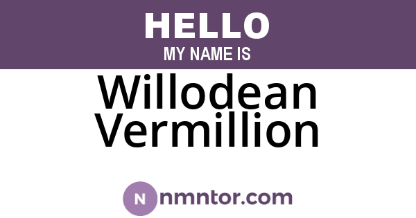 Willodean Vermillion