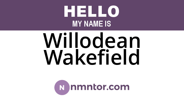 Willodean Wakefield