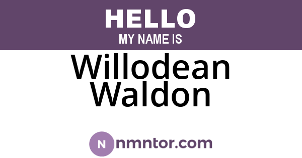 Willodean Waldon