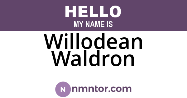 Willodean Waldron
