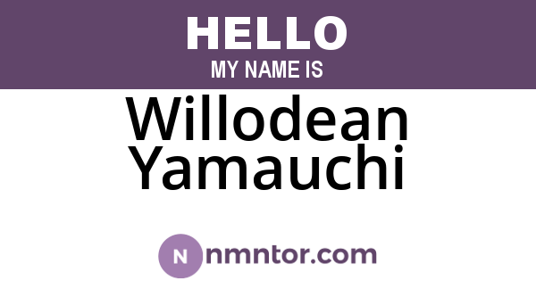 Willodean Yamauchi