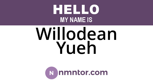 Willodean Yueh