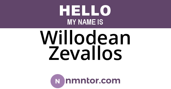Willodean Zevallos