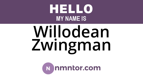Willodean Zwingman