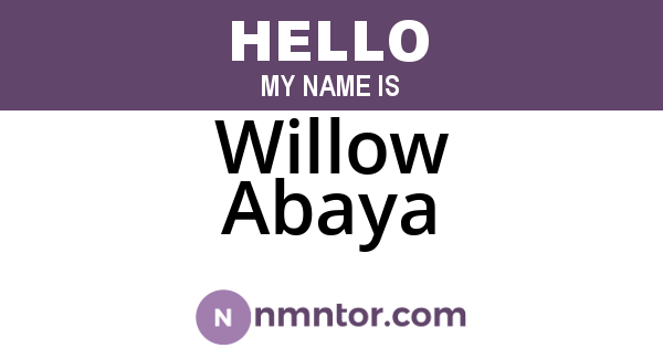 Willow Abaya