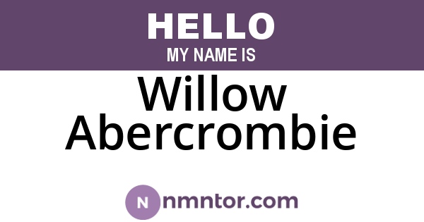 Willow Abercrombie
