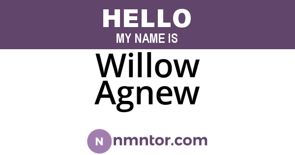 Willow Agnew