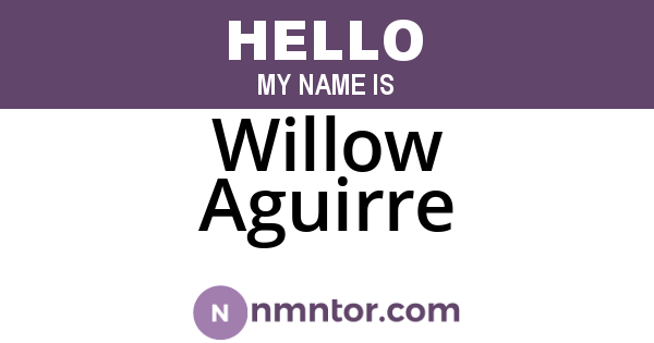 Willow Aguirre