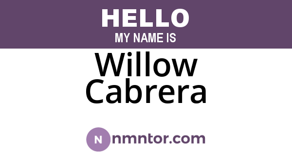 Willow Cabrera