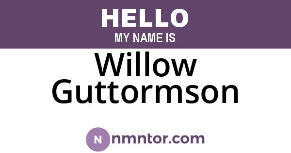 Willow Guttormson