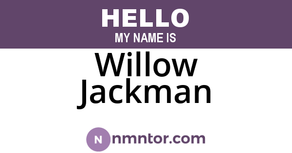 Willow Jackman