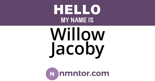 Willow Jacoby