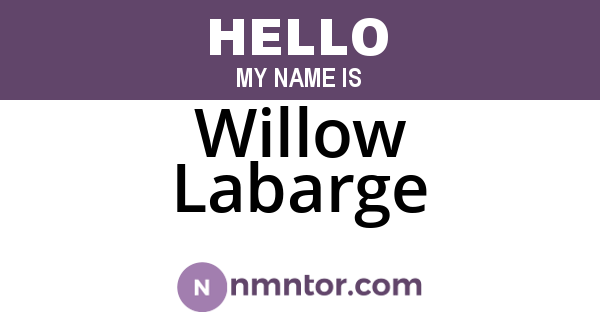 Willow Labarge