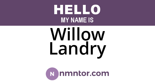 Willow Landry