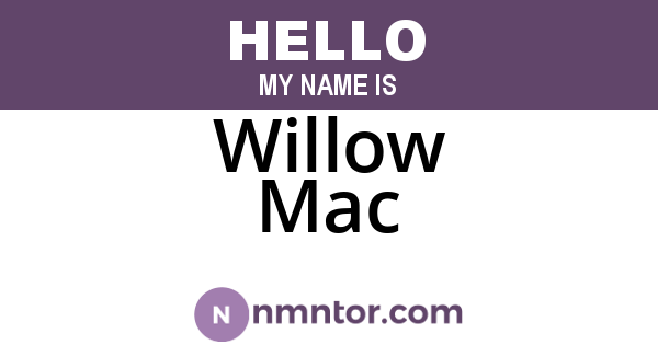 Willow Mac