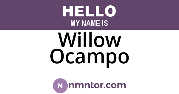 Willow Ocampo