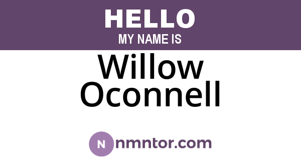 Willow Oconnell