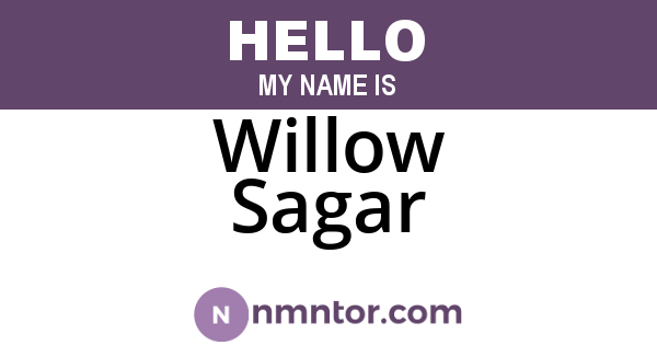 Willow Sagar