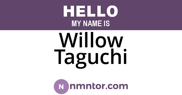 Willow Taguchi