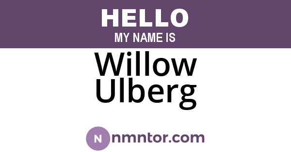 Willow Ulberg