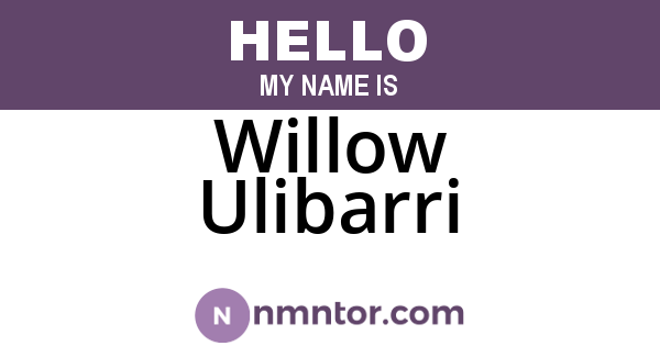 Willow Ulibarri