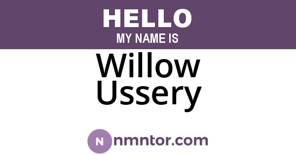 Willow Ussery