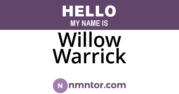 Willow Warrick