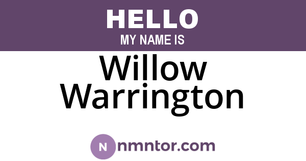 Willow Warrington
