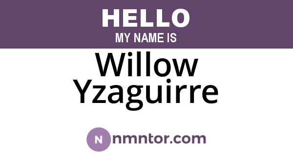 Willow Yzaguirre
